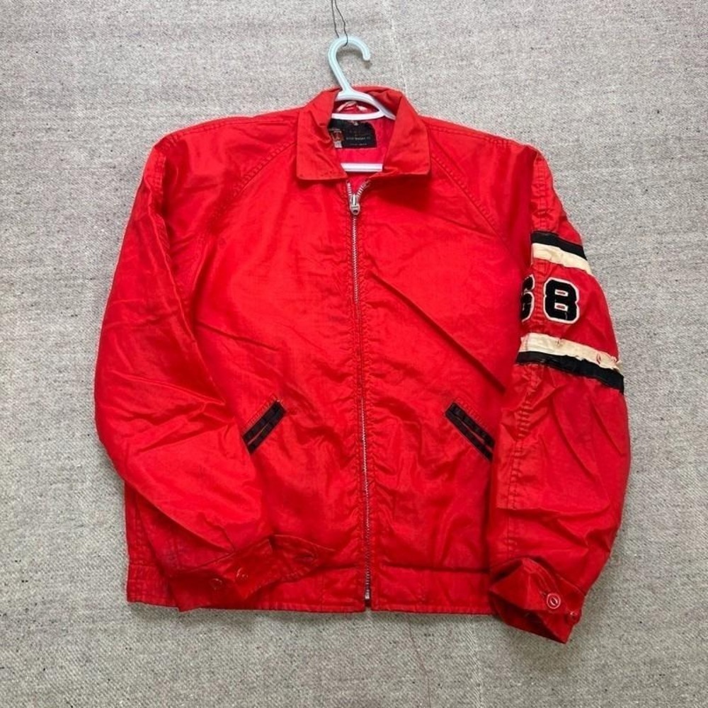 Vintage University Of Carleton Jacket Mens Large Red 1960s Science Ottawa Canada